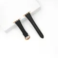 Cinturino per orologio in pelle nera per Apple Watch, compatibile iWatch SE serie 1-11. - 42/44/45/49 mm - (46 mm Gen 10/11) / Nero