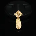 Chinese style cheongsam DIY alloy accessory pipa ruyi buckle Chinese knot clothing buckle - KC Gold