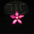Fleur strass cristal marquise cinq pétales DIY accessoire bijoux alliage artisanal - Rose rouge