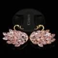 Cigno in cristallo rosa accessorio DIY per ciondolo scarpa strass custodia lucido bello - Lato Destro / Rosa chiaro