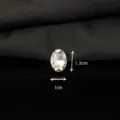 Dettaglio strass cristallo ovale 1.3x1 cm per accessori di artigianato fai da te - Strass a griffe ovali / 10x14mm