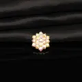 Accessorio capelli fiocco di neve in strass, cristallo scintillante per creazione gioielli fai te. - Oro Pieno Colore AB (B0039-5)