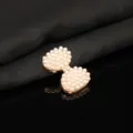 Squisito fiocco di perle DIY strass decorazione custodia telefono accessorio materiale - Fiocco con Adesivo Posteriore / Oro