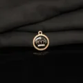 Lega di zinco fatto a mano fai da te gioielli ciondolo corona goccia d'olio nera. - Corona(B0024-2) / Nero