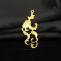 Lega oro cavo antico stile nuvola capelli accessorio dettaglio vista, materiale DIY. - Sinistra oro 18K