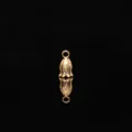 Pendente a bocciolo di fiore di mughetto in metallo dorato per gioielli e accessori. - oro kc
