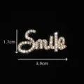 Strass Smile Lettera DIY Lega Accessorio Custodia Per Telefono Scarpe Decorazione Charm 3.9cm - Smile Oro KC