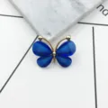 Accessorio DIY farfalla in cristallo blu in lega per custodia telefono e decori. - Farfalla(B0006-3) / Blu zaffiro
