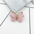 Accessorio DIY custodia telefono farfalla cristallo lega, strass rosa per capelli. - Farfalla(B0006-1) / Rosa