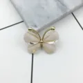 Farfalla in cristallo in lega d'oro ciondolo per custodia telefono DIY dettaglio - Farfalla(B0006-2) / Bianco