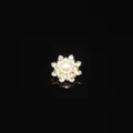DIY Strass Fiore Lega Accessorio Perla Custodia Telefono Adesivo Artigianato Variante - Centri per fiori con perle argento (A0005-3)