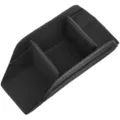 Black polyester camera insert bag shockproof DSLR organizer with adjustable velcro dividers - Black Bag Liner