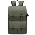 Waterproof anti-theft camera backpack large capacity military green Oxford cloth photography bag. - Green