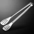 Stainless steel food tong, extra large 33cm kitchen BBQ bread tong for home cooking use. - 14-Inch Three-Line Food Tongs