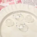Variante de cuentas de acrílico transparente para bisutería DIY y colgantes hechos a mano. - 5 Piezas/Paquete / Transparente