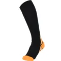 Chaussettes de compression sportives noires et orange course fitness équipement antidérapant - SM / Orange