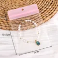 Bolsa de embalaje transparente para joyas, estuche de almacenamiento portátil para pulseras. - 10 unidades/Paquete / Rosa (#05)