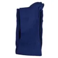 Solid blue nylon mid-tube socks for men, comfortable breathable outdoor sports wear. - S/M / Navy Blue