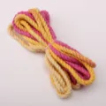3.5mm colorful braided hemp rope DIY handmade keychain pendant phone chain craft accessory - 3 Meters Pack (Approx 3.5mm) / #02 Pink Candy
