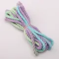 3.5mm colorful braided hemp rope diy handmade keychain pendant phone strap accessory - 3 Meters Pack (Approx 3.5mm) / #04 Rain Lotus