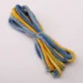 3.5mm colored braided hemp rope DIY handmade keychain accessories multi-color cord supply - 3 Meters Pack (Approx 3.5mm) / #05 Hurricane