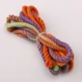 Colorful braided hemp rope variant, multi-color DIY handmade keychain pendant accessory. - 3 Meters Pack (Approx 3.5mm) / #06 Halloween Party