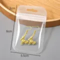 Sachet à fermeture zip en PP transparent Pochette plastique pour bijoux colliers bracelets - Modèle #01 / 5.5x9cm