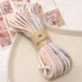 4mm colorful gradient braided cotton rope DIY handmade bracelet necklace crafting supply variant - Approx 4mm 10m/Bag / Blue and Orange Series