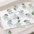 16x17mm acrilico giglio fiore perla ciondolo DIY perline braccialetto orecchino gioielli - 2 Pezzi/Set / Azzurro