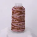 Pink brown section-dyed craft cord, sparkly metallic DIY braiding thread spool for bracelets. - Purple Brown Gradient