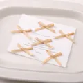 Piccola variante di fiocchi in nastro di raso champagne per fai da te, accessori per capelli e decori. - 10 Pezzi/Confezione (Circa 2.5x2cm) / Champagne