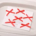 Piccoli fiocchi in nastro rosso per fai da te, accessori per capelli fatti a mano e decorazioni. - 10 Pezzi/Confezione (Circa 2.5x2cm) / Rosso Chiaro