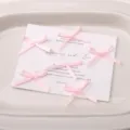 Piccoli fiocchi in nastro rosa accessori fatti a mano per mollette per capelli e vestiti. - 10 Pezzi/Confezione (Circa 2.5x2cm) / Rosa