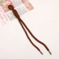 Cordino intrecciato marrone fatto a mano per accessori di gioielli DIY e tracolla. - Marrone scuro