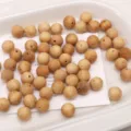 10mm natürliche Holzperlen runde lose Perlen mit Bohrung fur DIY Schmuckherstellung Basteln. - Ya Bai Stil / 30 Stück/Packung (10mm)