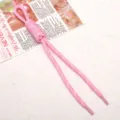 Corde tressee paracorde noeud romain rose DIY fait main grigri de sac breloque accessorio - Rose Clair