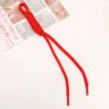 Corda intrecciata rossa paracord fai da te cordino accessorio fatto a mano per borsa. - Rosso