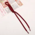 Accessorio per cordino fai-da-te in paracord intrecciato a nodo romano fatto a mano per borse - Borgogna
