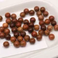 10mm holzperlen rande holzkugeln lose perlen diy handgemachte halskette schmuckzubehör - Burma Padauk Stil / 30 Stück/Packung (10mm)
