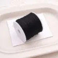 Black nylon cord spool for DIY handmade braided bracelets necklaces and jewelry making crafts. - Black
