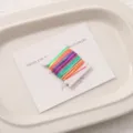 Colorful DIY nylon weaving cord jade thread for handmade bracelets and crafts winding card. - 0.8mm 5m/Card / Multicolor Gradient