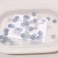 Perline fiori acrilico 10mm sfumatura blu fai da te creazione gioielli braccialetto - 10mm (10g / Circa 80 Pezzi) / Blu Marino