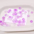 10mm acrylic five-petal flower spacer beads diy handmade bracelet necklace accessories - 10mm (10g / Approx 80 Pieces) / Purple