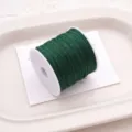 Dark green jade cord size 72 for DIY handmade braided bracelets necklaces and jewelry making. - Dark Green