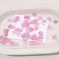10mm acrylic five-petal flower spacer beads pink translucent DIY handmade jewelry accessories - 10mm (10g / Approx 80 Pieces) / Pink Yellow Tones