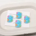 Kleurrijke acryl letter B bedels DIY handgemaakte ketting armband sieraden maken onderdelen - Letter B(BSD932) / 5 stuks/verpakking