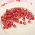 8mm Glasverlauf Perlen mit Goldfolie DIY Handgemachte Schmuckherstellung Zubehör - 20er Set / Rot