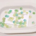10mm acrylic five-petal flower beads spacer DIY handmade bracelet necklace jewelry accessories - 10mm (10g / Approx 80 Pieces) / Green and Blue