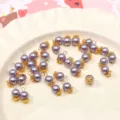 Purple Faux Pearl Pendants DIY Beaded Bracelet Jewelry Making Accessories Craft Supplies - 6mm (5 Pieces/Pack) / Purple