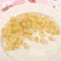 8mm Glasperlen mit Farbverlauf und Goldfolie für DIY handgemachte Schmuckzubehör Basteln - Gelb